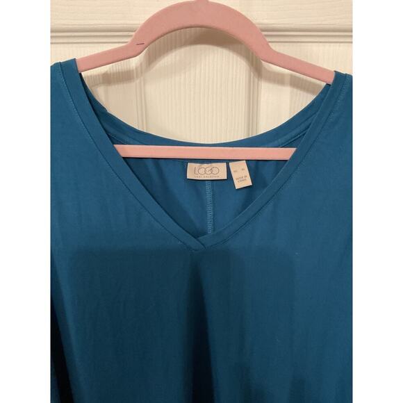 LOGO by Lori Goldstein Bundle (2) Viscose Spandex Tunic Tanks , XL - Picture 5 of 14